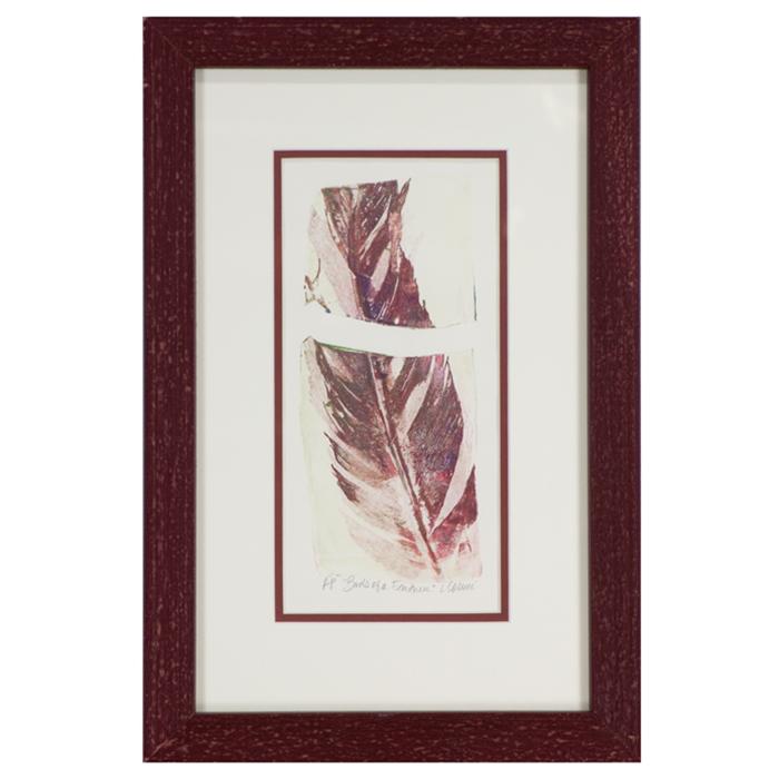 framed artwork Feather by L. Coluci