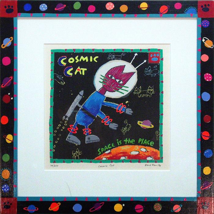 Cosmic cat artwork by dave faville