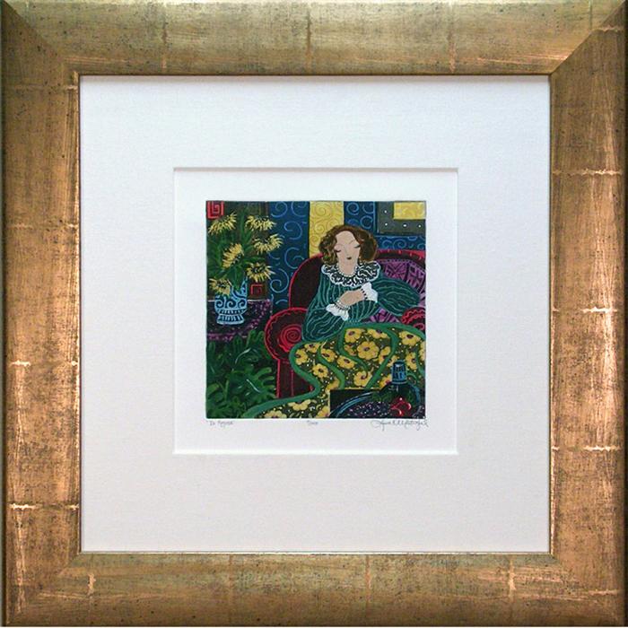 Framed artwork In Repose by Laura Mostaghel