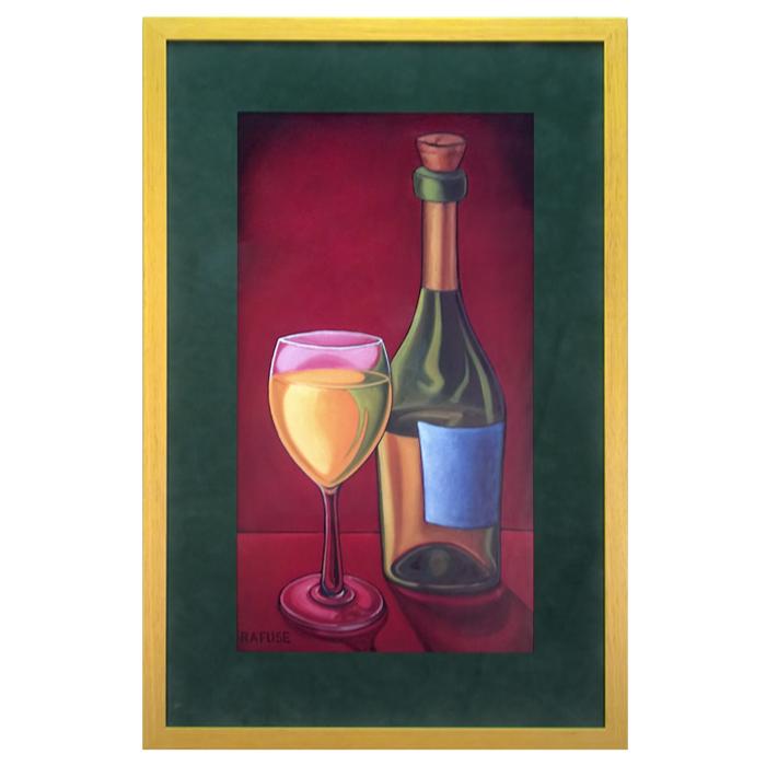 framed artwork "White Wine" by Will Rafuse