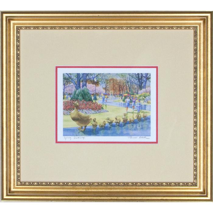 framed artwork Spring Ducklings by Thomas Rebek