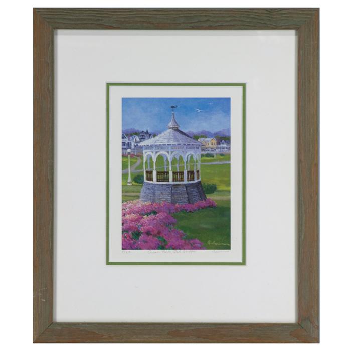 framed artwork Ocean Park, Oak Bluffs by Rowenna Dodge