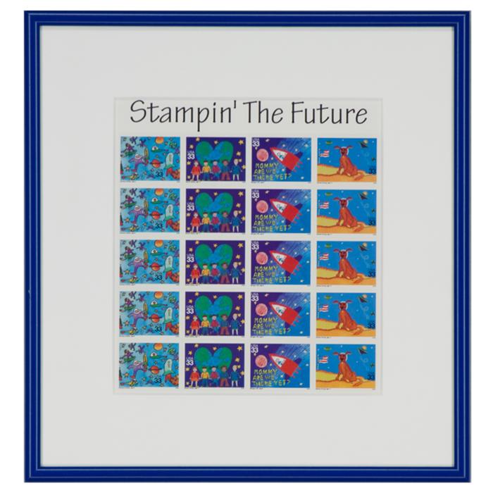 frame postage stamps "Stampin' the Future"