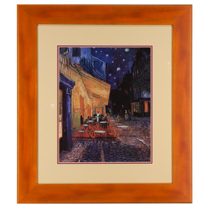 framed artwork "Cafe Terrace at Night" by Vincent Van Gogh